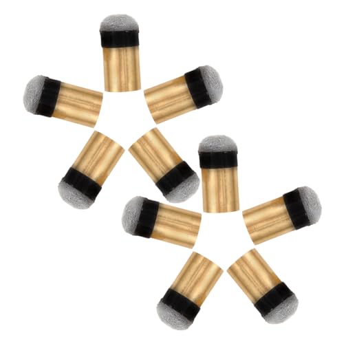 VICASKY 10Pcs Pool Tips Replacement Leather Billiard Tip Accessories for Enhanced Performance Easy Screw Installation for Billiards Enthusiasts and Family Fun