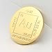 1 oz Gold Plated Round 18K Paperweight - Element Design with Certificate of Authenticity