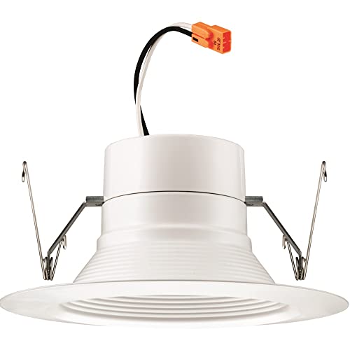 Lithonia Lighting 5/6 Inch White Retrofit Led Recessed Downlight, 12W Dimmable With 2700K Warm White, 750 Lumens #TOP5