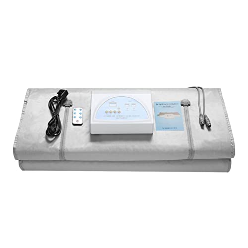 Sauna portátil de vapor Manta de Sauna for quemar grasa, adelgazante for pérdida de peso, Spa, desintoxicación, Control remoto infrarrojo, manta de calefacción for moldeador de cuerpo en casa(Silver)