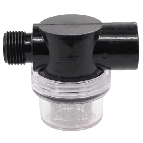 Filtro de bomba de agua para caravana, colador de tubo giratorio de plástico con pantalla de acero inoxidable de 50 mallas, filtro de sedimentos de repuesto transparente, manguera de agua, bomba de