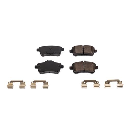 Image of PowerStop Rear Brake Pads for Mercedes-Benz CLA45 AMG 2014-18 |GL350 2013-16 |GL450 2013-16 |GL550 2013-16 |GLA45 AMG 2015-18 - Z17 Ceramic Brake Pads with Installation Hardware, 17-1630A