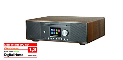 Albrecht DR 890 CD, 27389.02, Kompaktanlage - Internetradio, Digitalradio, WLAN, DAB+, UKW mit RDS, Bluetooth, AUX, CD Player, USB, Farbdisplay, 2 x 15 W RMS, Farbe: Walnuss – Bild 4