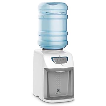 Bebedouro de Água Gelada Fria e Natural Elétrico Eletronico placa Electrolux para galao Bivolt Branco BE11B