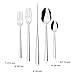 Divitis Home Sirius 20-Piece Silverware Set, 18/10 Stainless Steel - Dinner Flatware Set with Spoons, Forks, Knives and Teaspoons