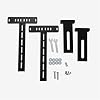 GhostBed Adjustable Bed Headboard Brackets - Kit for Bed, Works with Adjustable Frames Under Leg Installation - Universal Brackets - Easy to Customize - Durable - Solid Steel