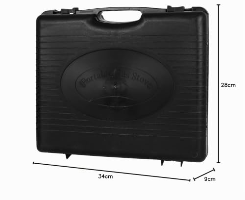 Foto von Campingkocher Gaskocher inkl. 4X Gaskartusche Butan 227g - Camping Gaskocher im Aufbewahrungskoffer inkl. 4 Gaskartuschen