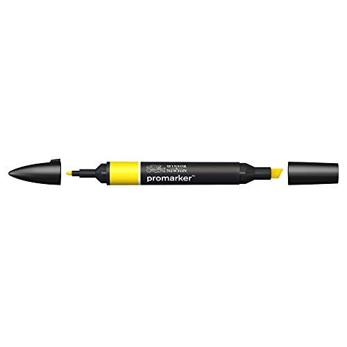 Image of Winsor & Newton Promarker, Alcohol Based Markers, Canary (Y367), Double Tipped Drawing Marker Set for Artists, Graphic Designers, Illustrators - Chisel & Fine Twin Tip, Streak Free Coverage