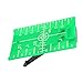 Cross Line Visibility Tool - Magnetic Target Plate for Level Meter, with Double Scale Inch and CM Measurement and Fold Out Floor Stand for Industrial Leveling and Alignment (Green target board)