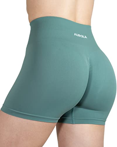 Image of AUROLA Dream Collection Women Workout Shorts High Waist Gym Shorts, Scrunch Butt Seamless Athletic Shorts