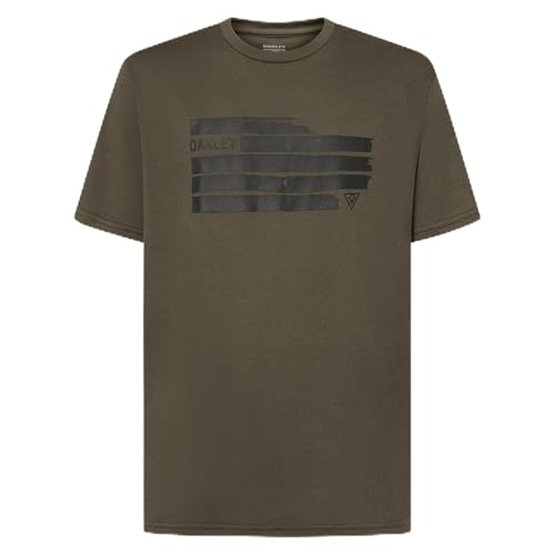 Oakley Mens Standard Issue Shadow Flag Tee, Dark Brush, X-Large