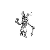Sterling Silver Yaqui Deer Dancer Charm Item #1709