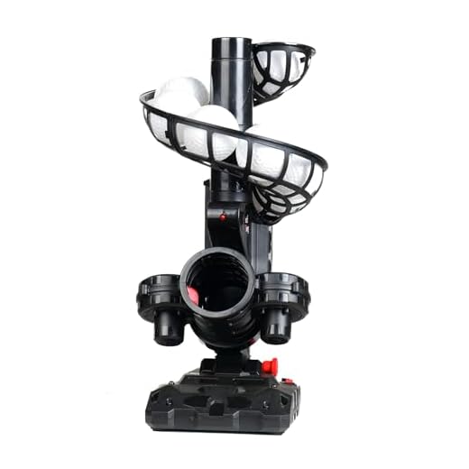 Furlihong 388BH Baseball Pitching Machine, 4 Adjustable Angles, 3 Pitch Angles, Power Bank/Battery Powered, Includes 9 Training Balls, for Beginners