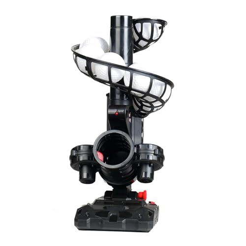 Furlihong 388BH Baseball Pitching Machine, 4 Adjustable Angles, 3 Pitch Angles, Power Bank/Battery Powered, Includes 9 Training Balls, for Beginners by Furlihong - Used condition - CA$32.53