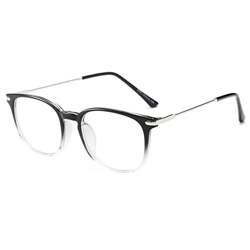 Simvey Square Computer Blue Light Blocking Glasses TR90 Frame Gaming Glasses Unisex Lucency