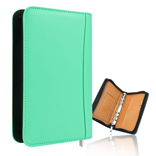 Classeur budgétaire A6 vert pour planificateur de poche et journal de voyage
