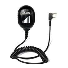 Compatible with 2 Way Radio BaoFeng BF-888S BF-5R Series KENWOOD walkie talkies Its large-size design ensures a comfortable grip, delivering an enhanced user experience With 360° rotating back clip, easy to wear and use Reinforced cable and high qual...