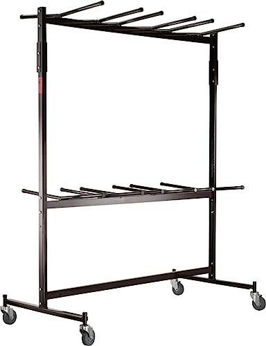 National Public Seating 84-EXT-8 Double-Tier Hanging Chair Truck with High Back Chair Extension Bar
