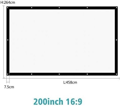 Pantalla de proyección portátil de 250 pulgadas 16:9 miniatura 6