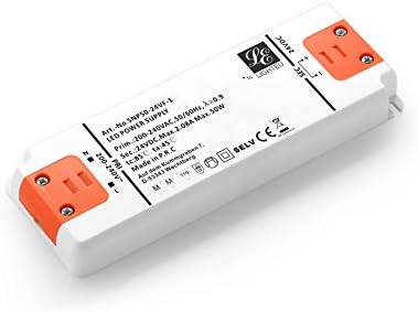 LIGHTEU, Transformer LED Power Supply - 20W, 12V DC, 1.67A - Constant Voltage for LED Strip Lights and G4, MR11, MR16 LED Light Bulbs