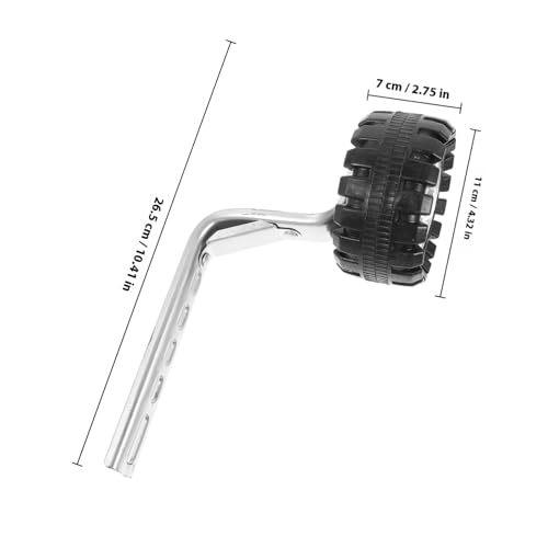 Ruedas de Entrenamiento para Bicicleta, Ruedas Auxiliares Estabilizadoras Universales de Acero Aleado con Timbre, para Niños, Color Negro miniatura 2