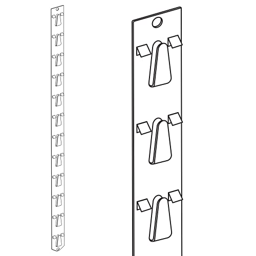 Clip Strip Posi-Lok Display Strip | 22-3/4" Long PL-20, 12 Hooks, | Pack of 10