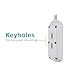 Philips 3 Outlet Surge Protector Power Strip, 8 Ft Extra Long Power Cord, Designer Braided Extension Cord, Flat Plug, Perfect for Office or Home Décor, 300 Joules, ETL Listed, White, SPC3434WB/37