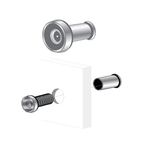 Pro-Lok190° 1/2" Door Viewer (Polished Brass Finish)