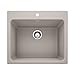 BLANCO 401926 LIVEN Drop-in or Undermount Laundry Sink, 25" L x 22" W x 12" D, Truffle