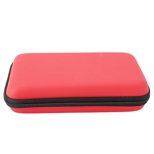 Image of Carrying Case for 3DS, New 3DS XL, New 2DS XL Console, Pocket Hard Shell Case with 8 Game Slot, Inner Pocket, 3DS XL Accessories Protective Carrying Case (Red)