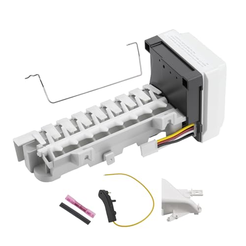 W10882923 Refrigerator Ice Maker Compatible with Whirlpool Maytag KitchenAid Replaces W10377151 AP6037857 W10377147 PS11769140 Stable & Efficient Ice Production