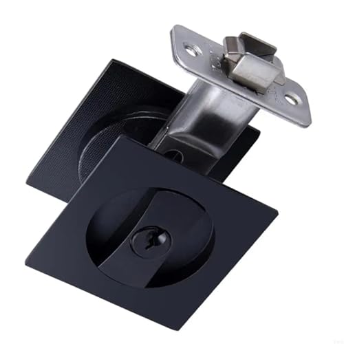 Pocket Door Lock 4Pcs Privacy Lock Latches Pocket Door Hardware Adjustable Quick Installation Designs for Square Door miniatura 3