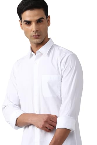 Image of Peter England Men's Solid Slim Fit Shirt