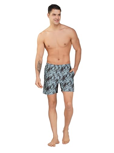 Image of NEVER LOSE Mens 5 inch Swim Trunks with Zipper Pockets Quick Dry Beach Board Shorts for Men Swimsuit Swimwear with Mesh Lining