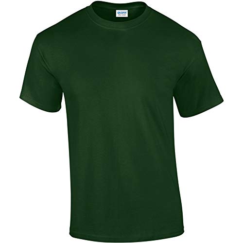 Gildan mens Ultra Cotton 6 oz. T-Shirt(G200)-FOREST GREEN-M