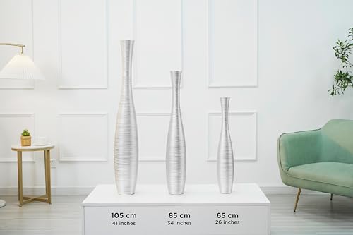 Image of Leewadee Large Floor Vase 34 inches Polyresin for Pampas Grass, Dried Flowers