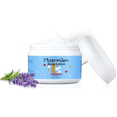 Magnesium Lotion for Kids Magnesium Cream for Sleep Calm Magnesium Cream Baby Magnesium Lotion With Lavender Essential Oils Body Skin Care for Relaxation Muscle Comfort
