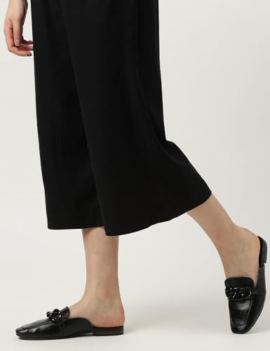 Image of Marks & Spencer Women's Wide Leg Fit Mid Rise Trouser