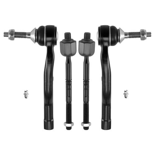 BDFHYK 4pcs Tie Rod Ends Kit Compatible with Ford Fusion 2013-2020,2*Inner tie rod EV801122+1*Outer tie rod ES801110+1*Outer tie rod ES801109