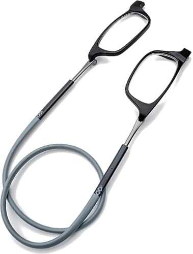 Genérico Gafas de Lectura Presbicia Vista Cansada – Hombre Mujer Regulables Imantadas Magnéticas Plegables Lentes Aumento Leer Ver Cerca Cuello Cierre Imán