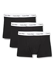 Calvin Klein Boxer Uomo Confezione da 3 Cotone Elasticizzato, Nero (Black), S
