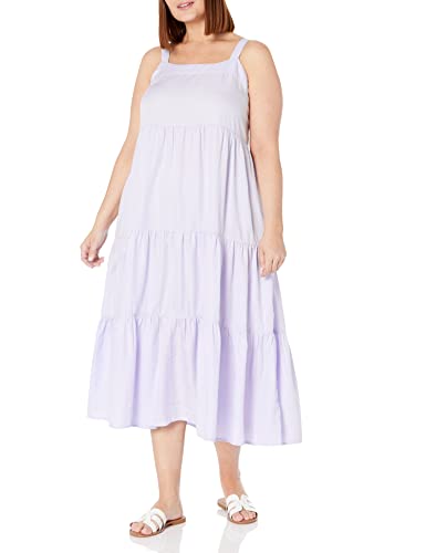 image for The Drop Women's Britt Tiered Maxi Tent Dress, Dusty Purple, XL, X-Lar