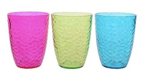 Kaemingk Bicchiere in plastica Rigida Ø 8,5x11cm Colori Assortiti (Azzurro)