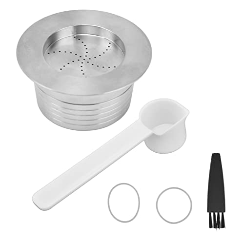 Kelepu Reusable Coffee Pods, Stainless Steel Blue Reusable Pods with Filter, Refillable Coffee Capsules for Blue LB 951 CB-100