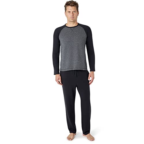 Eddie Bauer Mens Pajama Sets - Long Sleeve Shirt and Pants Sleepwear Set for Men | Ultra Soft and Warm Mens PJ Sets