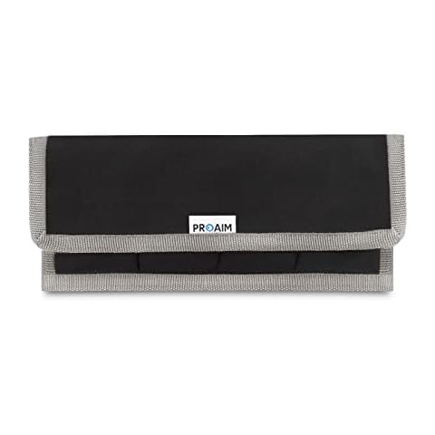 Proaim Cube Pouch / Holder for 4 DSLR Camera Batteries | Convenient & Compact - Keeps The Batteries Organised & Safe (P-CUPH-01) Cover