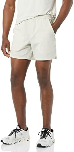 Amazon Aware Men's Stretch Moisture Wicking Active Short, Beige, X-Small