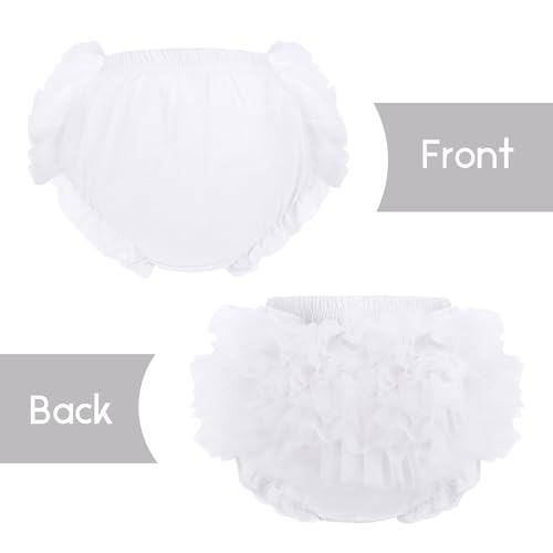Poocen Baby Girl Lace Ruffle Windel Abdeckung Bloomer für Säugling Mädchen Neugeborenen Baumwolle Tutu Shorts Slips Höschen
