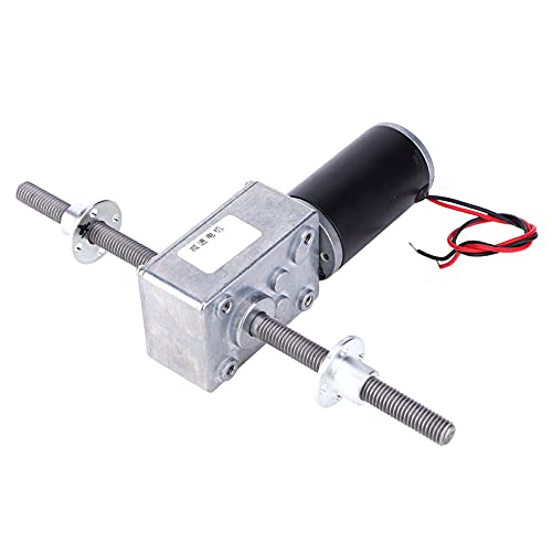 YWBL-WH Speed Reduction Motor, Steel Gear Motor with Double Shaft M8 Thread, 24V Powerful Performance for Robotics and Industrial Applications (Reduction Ratio 50)