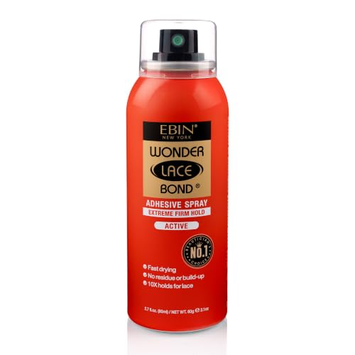 EBIN NEW YORK Wonder Lace Bond Adhesive Spray Extreme Firm Hold, 2.7 Fl Oz